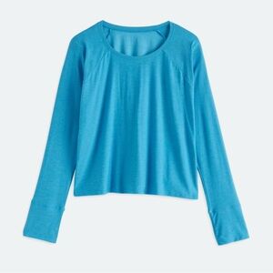 Beyond Yoga Turquoise Crew Neck Top